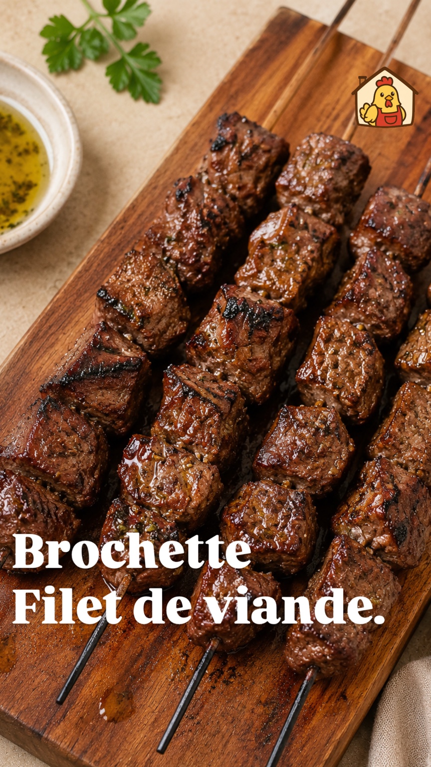 Brochette filet de viande